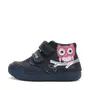 Pantofi copii, piele naturala, talpa fosforescenta, bleumarin, bufnita, D.D.Step- S066-42820B-25-D.D. Step