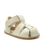 Sandale barefoot, piele naturala, talpa flexibila, crem, Ivony- ARI-101-2-17-Ariana Baby Shoes