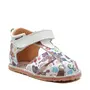 Sandale copii, primii pasi, piele naturala, talpa flexibila si inchidere cu scai, print fluturi- RO-103-11-24-By Pebebe
