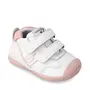Pantofi copii, piele naturala, Biogateo Sport, alb, roz, Biomecanics- 221001-B-20-Biomecanics