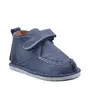 Pantofi din piele naturala pentru copii, talpa cauciuc, scai, Bubu, albastru inchis- RO-110-9-24-By Pebebe