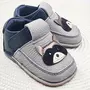 Pantofi primii pasi din piele naturala pentru copii, barefoot, talpa flexibila, model cu raton- RO-16-2-23-By Pebebe