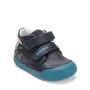 Pantofi D.D. Step baieti, piele naturala, primii pasi, talpa felxibila, bleumarin, papagal- S066-52304-25-D.D. Step
