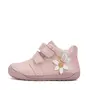 Pantofi D.D Step fete, primii pasi, piele naturala, barefoot, roz deschis, floare- S070-52656-25-D.D. Step