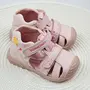 Sandale Biomecanics fete, piele naturala, talpa flexibila, protectie degete, Biogateo Casual, roz deschis- 252107-A779-19-Biomecanics