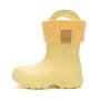 Cizme de ploaie pentru copii, galben, din cauciuc cu interior textil detașabil, brant termic – D.D.Step - I106-52295-30/31-D.D. Step