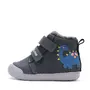 Ghete D.D.Step baieti, piele naturala, imblanite, bleumarin, dinozaur - W066-52525-25-D.D. Step
