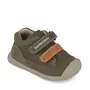 Pantofi Biomecanics baieti, piele naturala, primii pași, sustinere calcai, BioGateo, khaki- 251124-B788-25-Biomecanics