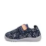 Pantofi copii de interior din material textil, barefoot, talpa flexibila, bleumarin cu imprimeu, D.D Step- C086-52717M-31-D.D. Step