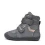 Ghete barefooot D.D Step fete, piele naturala, talpa felxibilă, gri sidef - W063-52804EM-30-D.D. Step