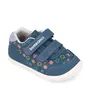 Pantofi Barefoot Biomecanics Wider, Piele Naturală, Închidere Dublă - Albastru cu Imprimeu Geometric- 262166-A556-26-Biomecanics