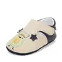 Pantofi interior D.D Step, piele naturala, crem cu avocado- K1596-61771-22/23-D.D. Step