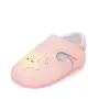 Pantofi interior D.D Step, piele naturala, roz cu steluță- K1596-61962-22/23-D.D. Step