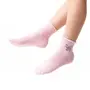 Șosete pentru fete, roz deschis, cu fluturaș strălucitor, STEVEN - Sosete