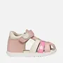 Sandale fete Geox, piele naturala, Macchia, roz- B254WB-085BC-C8WE8-26-GEOX